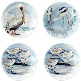 Shorebirds Soup Bowl, Set of 4