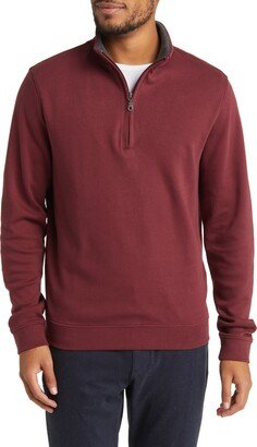 Scott Barber Pima Cotton Interlock Quarter Zip Pullover