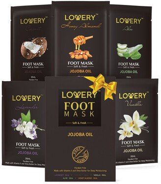 Lovery Conditioning Foot Mask Set, 5 Piece