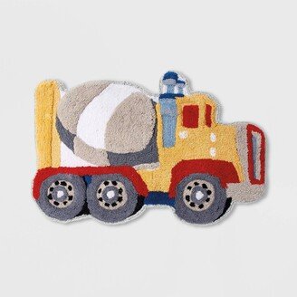 Trains and Trucks Kids' Bath Rug