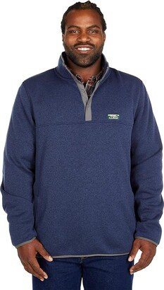 Sweater Fleece Pullover - Tall (Bright Navy) Men's Clothing