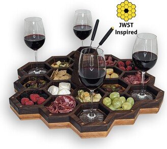 Premium James Web Telescope Charcuterie Board, Jwst Wine & Cheese