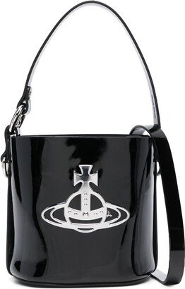 Daisy leather bucket bag