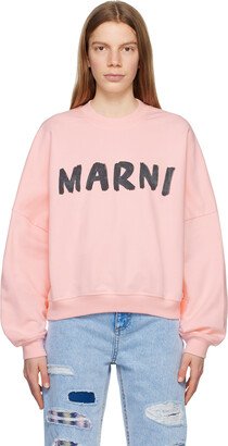 Pink Printed Sweatshirt