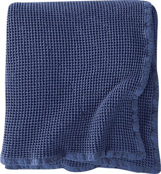 Brielle Home Darren Cotton Waffle Knit Blanket, King