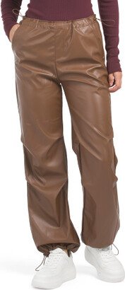 TJMAXX Cargo Bungie Cord Faux Leather Joggers For Women