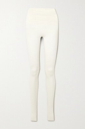 Wool-blend Leggings - White