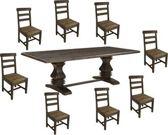 Adeline 9-piece Trestle Dining Set