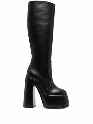 Platform Leather Boots-AC