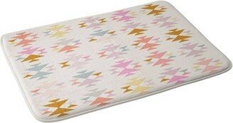 June Journal Painted in Pastel Memory Foam Bath Mat Peach