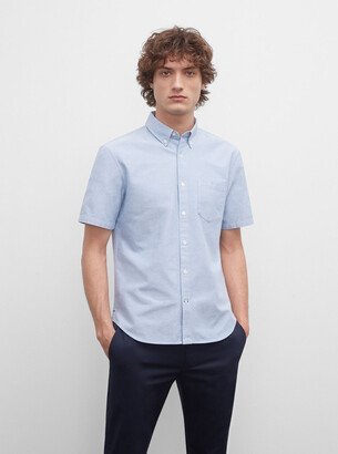 Slim Short-Sleeve Oxford Shirt