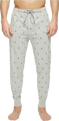 All Over Pony Player Knit Sleepwear Joggers (Andover) Men's Underwear