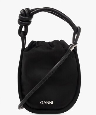 ‘Knot Small’ Bucket Shoulder Bag - Black