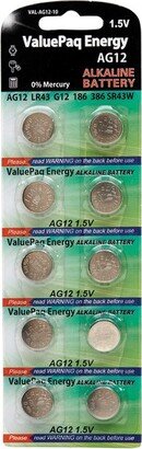 Dantona® ValuePaq Energy AG12 Alkaline Button Cell Batteries, 10 Pack