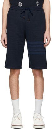 Navy Loopback 4-Bar Classic Sweat Shorts