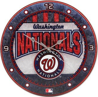 Memory Company Washington Nationals Art Glass Clock