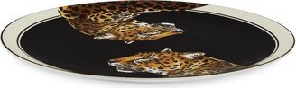 Leopard-Print Porcelain Platter-AA