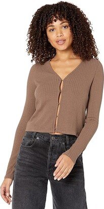 Chico Cardigan (Weathered Taupe) Women's Clothing