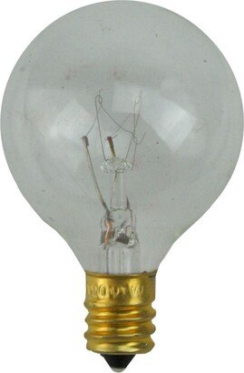 Northlight Pack of 25 Incandescent G40 Clear Christmas Replacement Bulbs