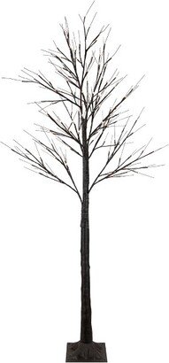 Northlight 6' LED Lighted Brown Christmas Twig Tree - Warm White Lights