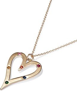 Charmed By Stephanie Gottlieb Stephanie Gottlieb Rainbow Heart Chain Necklace - 150th Anniversary Exclusive