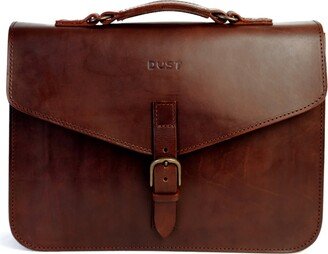 The Dust Company Leather Briefcase Vintage Havana