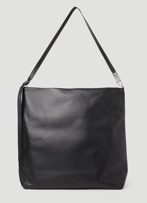 Large Leather Tote Bag - Man Tote Bags Black One Size