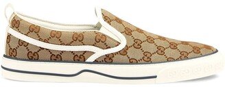 GG Supreme slip-on sneakers