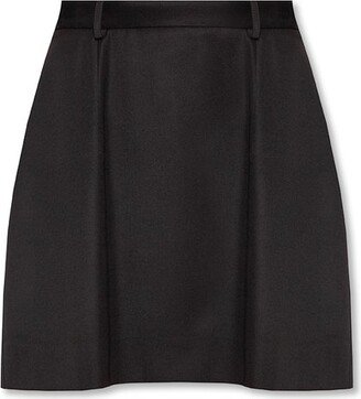 A-Line Large Zipped Mini Skirt