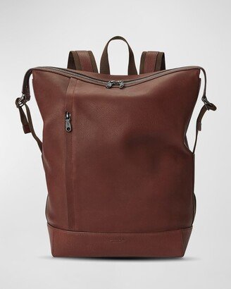 Men's Canfield Leather Backpack-AA