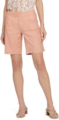 Modern Linen Blend Bermuda Shorts