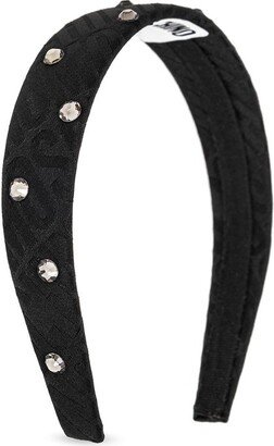 Logo Jacquard Embellished Headband-AA