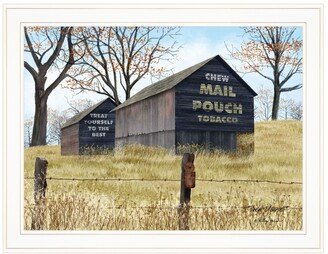 Treat Yourself Mail Pouch Barn by Billy Jacobs, Ready to hang Framed Print, White Frame, 27