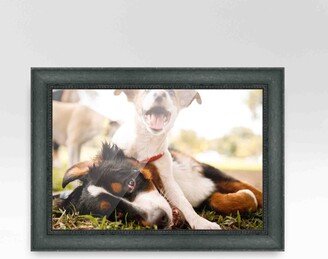 CustomPictureFrames.com 17x5 Black Picture Frame - Wood Picture Frame Complete with UV