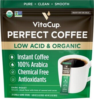 VitaCup Perfect Instant Dark Roast Coffee - 24ct