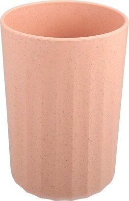 Unique Bargains Bathroom Tumbler with Smooth Lines Wheat Straw Cup for Bathroom for Toothpaste Pink 4.09''x2.80'' 1Pc