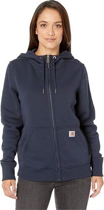 Clarksburg Full Zip Hoodie (Navy) Women's Sweatshirt