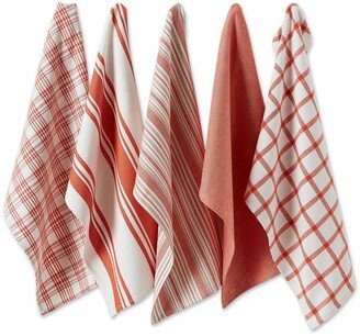 Design Import Asst Spice Woven Dishtowels, Set of 5