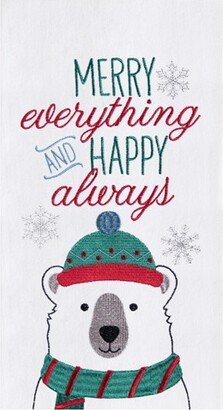 Merry Everything Polar Bear Towel