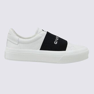 White Leather City Court Slip On Sneakers