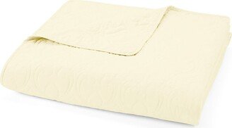 HOMESPUN HOME SPUN Premium Ultra Soft Damask Pattern Quilted Coverlet Set