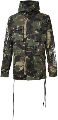 Camouflage Print Coat