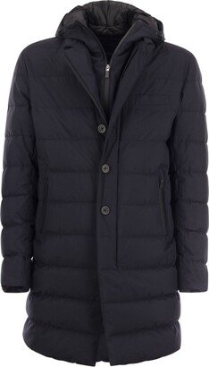 Button-Up Quilted Padded Coat