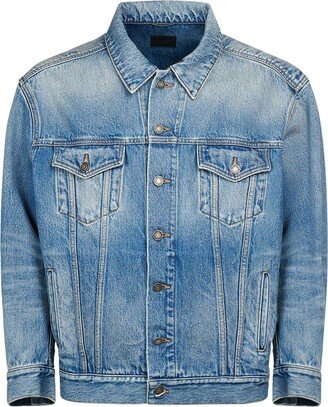 Egg shape cotton denim jacket