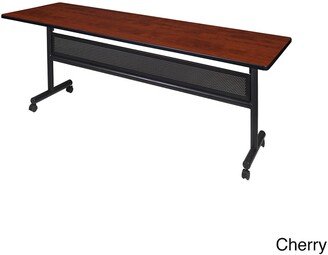 Regency Seating Kobe 84-inch Wide Flip-top Mobile Training Table with Modesty Panel