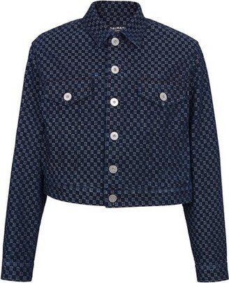 Mini monogram jacquard denim jacket