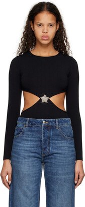 Black Crystal Star Bodysuit