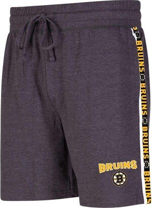 Men's Concepts Sport Charcoal Boston Bruins Team Stripe Shorts