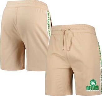 Men's Concepts Sport Tan Boston Celtics Team Stripe Shorts