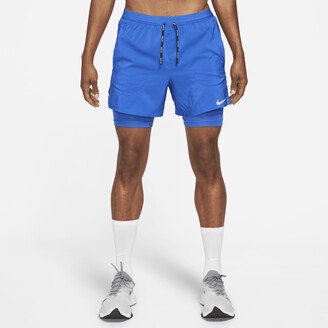 Men's Flex Stride 5 2-In-1 Running Shorts in Blue